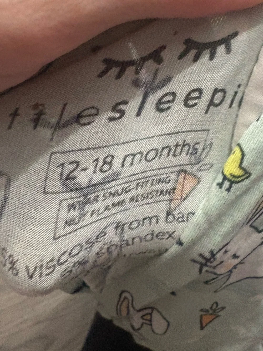 Little Sleepies one piece pajamas.